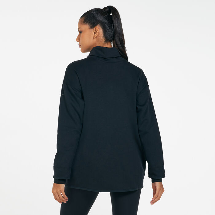 Nike Women's Reversible Maternity Pullover Black Nike Women's Reversible Maternity Pullover Black image number 1