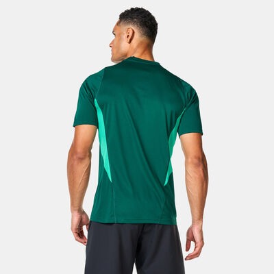 adidas Men's Manchester United Tiro 23 Training Football Jersey Green adidas Men's Manchester United Tiro 23 Training Football Jersey Green