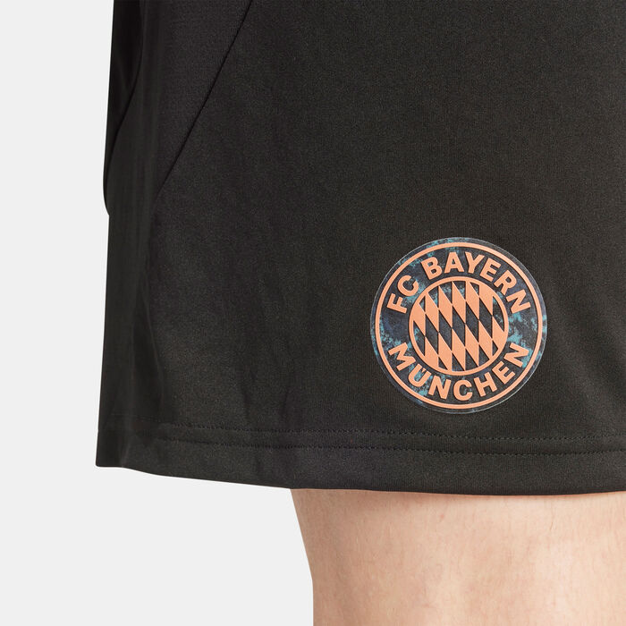 adidas Men's Bayern Munich 24/25 Away Replica Football Shorts Black adidas Men's Bayern Munich 24/25 Away Replica Football Shorts Black image number 4