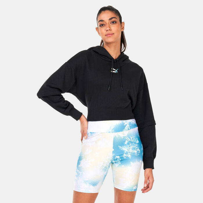 PUMA Women's Crystal Galaxy Hoodie Black PUMA Women's Crystal Galaxy Hoodie Black image number 0