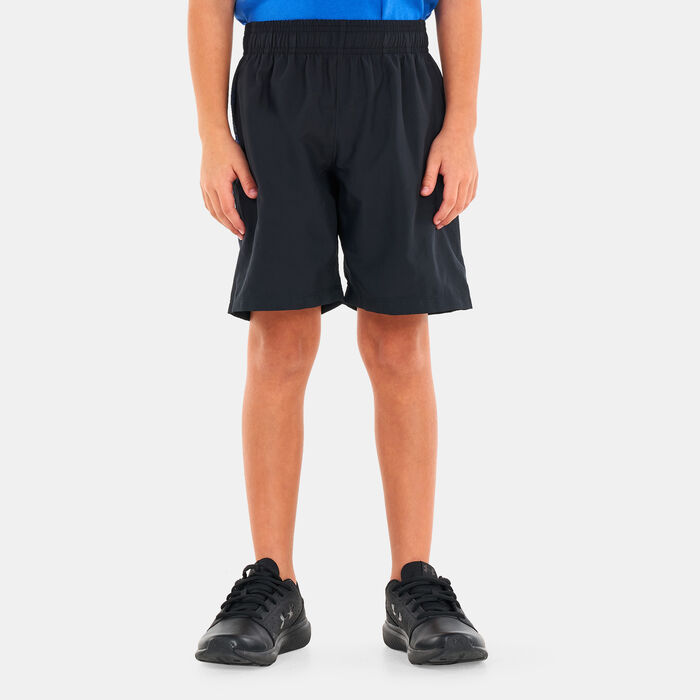 Under Armour Kids' UA Woven Graphic Shorts Black Under Armour Kids' UA Woven Graphic Shorts Black image number 0