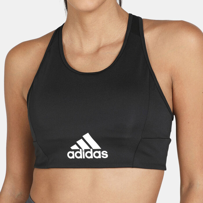 adidas Women's Aeroready Designed 2 Move Sports Bra Black adidas Women's Aeroready Designed 2 Move Sports Bra Black image number 3