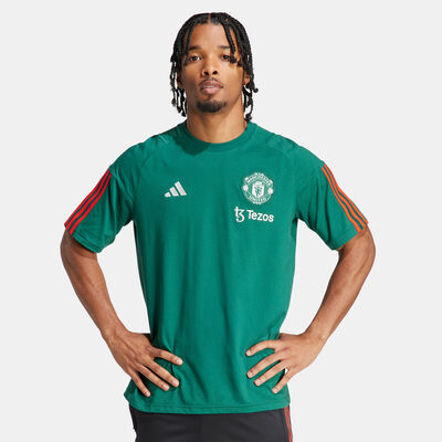 adidas Men's Manchester United Tiro 24 Training Football Top Green