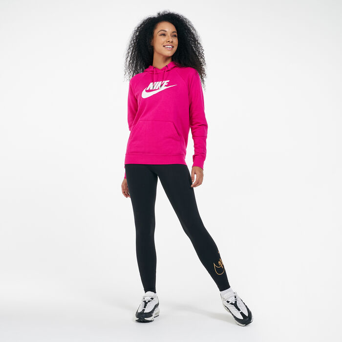 Nike Women's Sportswear Essential Pullover Hoodie Pink Nike Women's Sportswear Essential Pullover Hoodie Pink image number 2