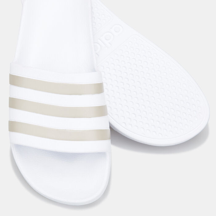 adidas Adilette Aqua Slides White image number 2