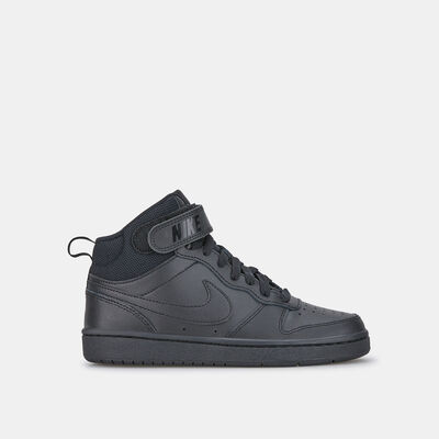Nike Kids' Court Borough Mid 2 Shoes Black