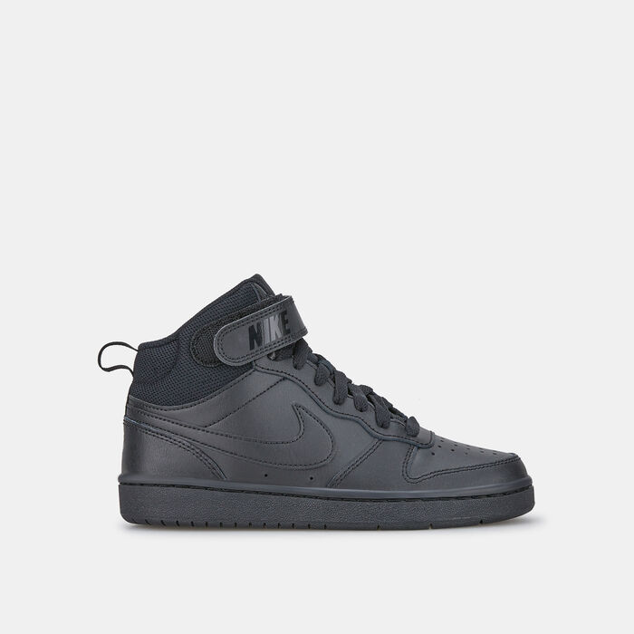 Nike Kids' Court Borough Mid 2 Shoes Black Nike Kids' Court Borough Mid 2 Shoes Black image number 0