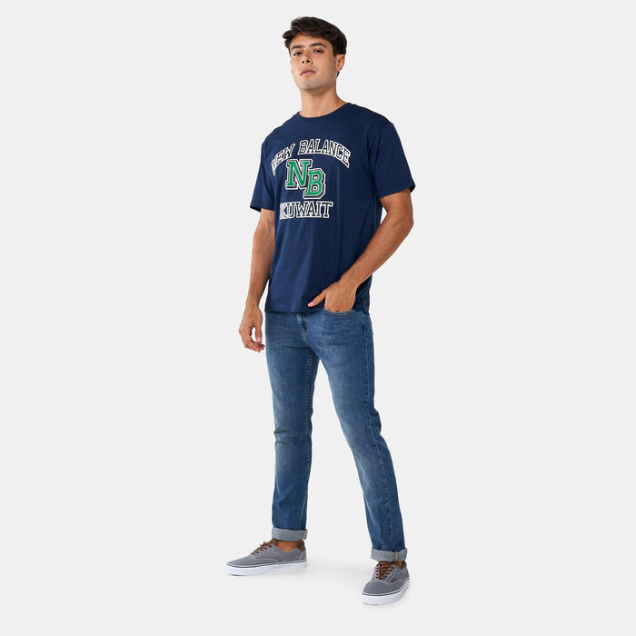 New Balance Men's Accelerate T-Shirt Blue New Balance Men's Accelerate T-Shirt Blue image number 2