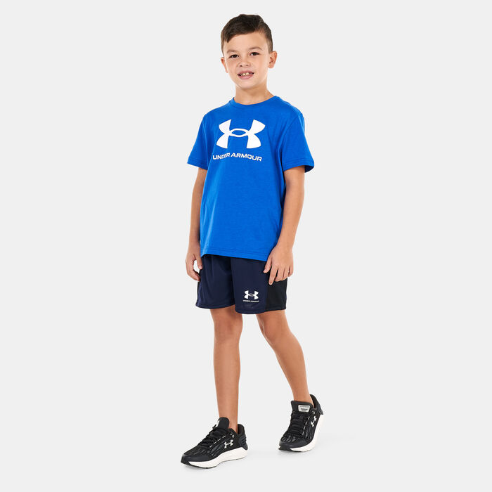 Under Armour Kids' Sportstyle Logo Training T-Shirt Blue image number 2