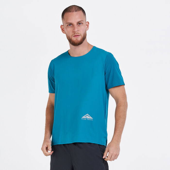 Nike Men's Dri-FIT Rise 365 Trail T-Shirt Green Nike Men's Dri-FIT Rise 365 Trail T-Shirt Green image number 0