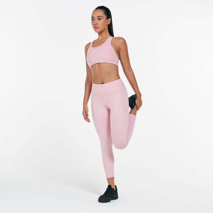 Nike Women's 1-Piece Pad Sports Bra Pink Nike Women's 1-Piece Pad Sports Bra Pink image number 2
