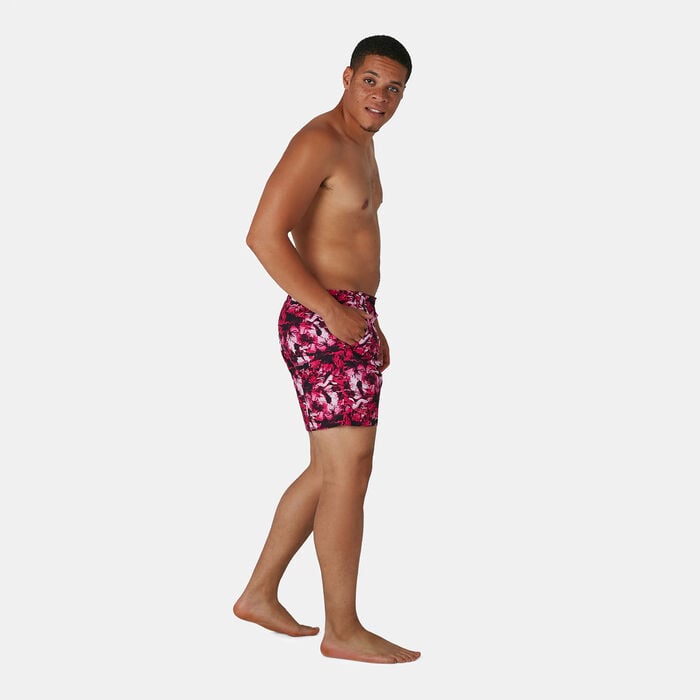 Speedo Men's Vintage Paradise 16" Swimming Water Shorts Black Speedo Men's Vintage Paradise 16" Swimming Water Shorts Black image number 5
