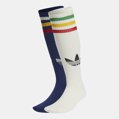 adidas Originals Men's adicolor 70s Over-The-Calf Socks (2 Pairs) Multi