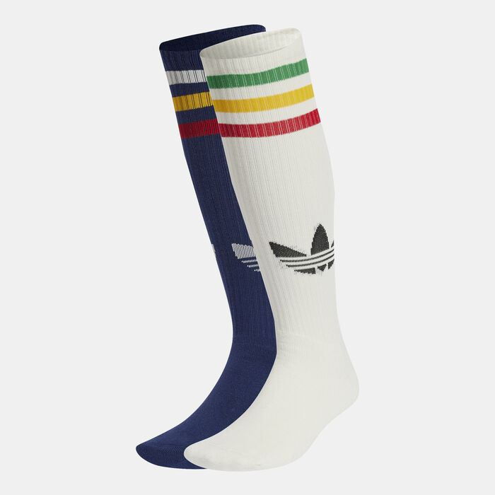 adidas Originals Men's adicolor 70s Over-The-Calf Socks (2 Pairs) Multi adidas Originals Men's adicolor 70s Over-The-Calf Socks (2 Pairs) Multi image number 0