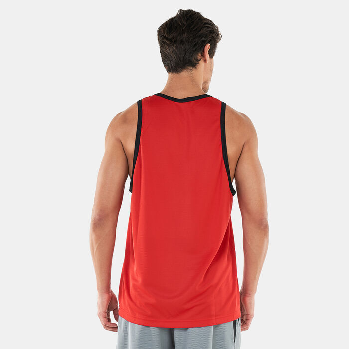 Nike Men's Dri-FIT Basketball Crossover Jersey Red Nike Men's Dri-FIT Basketball Crossover Jersey Red image number 1