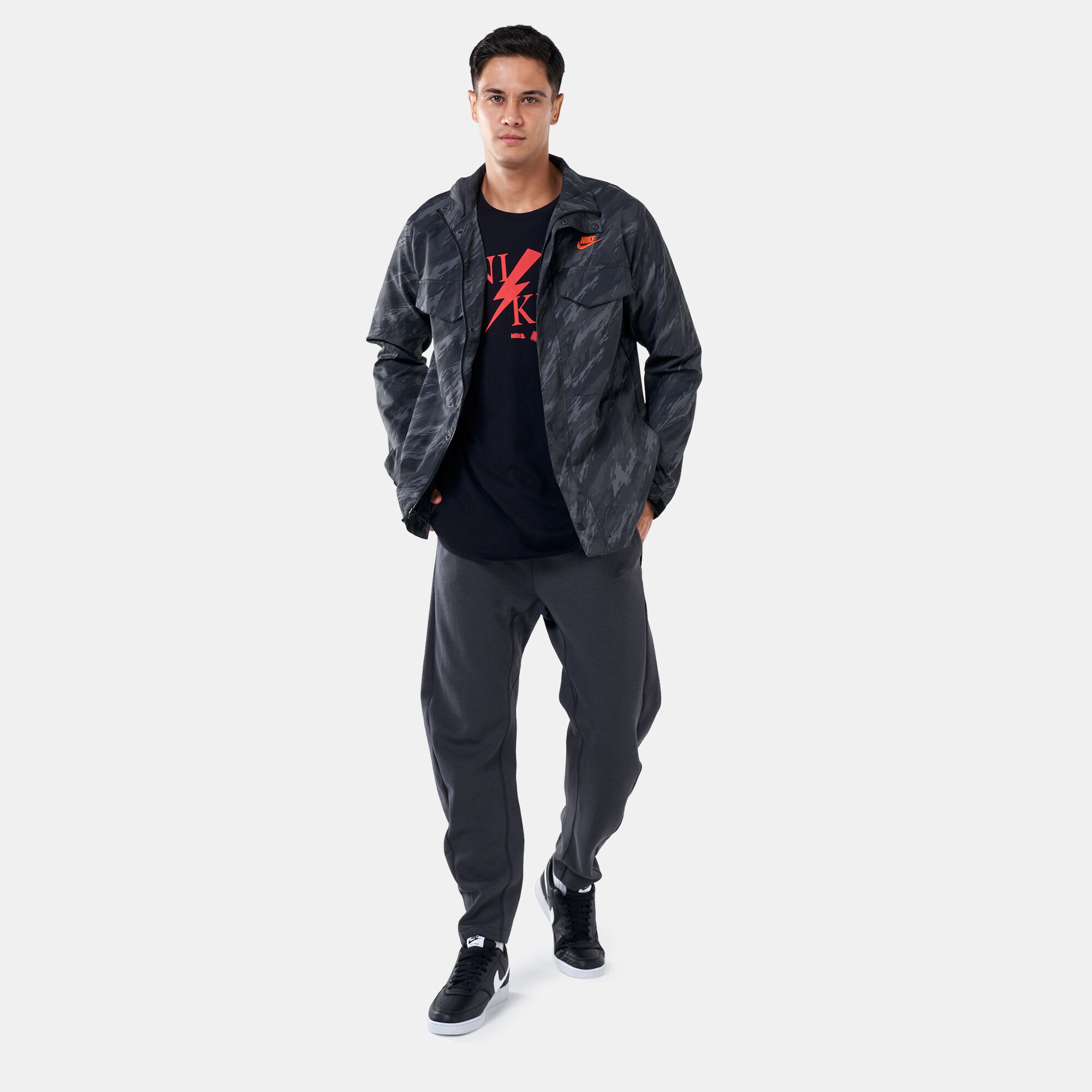 Nike woven camo jacket on sale