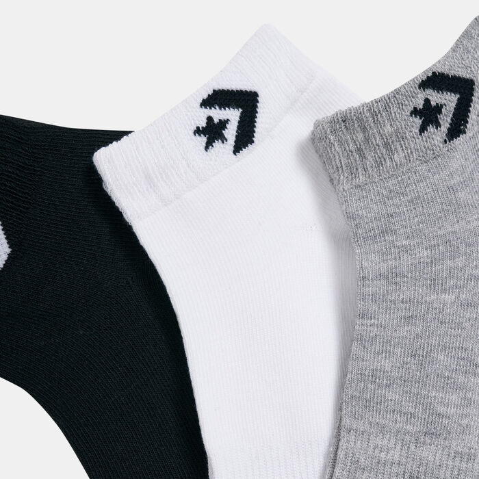 Converse Star Chevron Logo Socks (3 Pack) Multi Converse Star Chevron Logo Socks (3 Pack) Multi image number 1