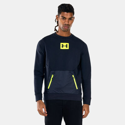 Under Armour Men's UA Summit Knit Crew Sweatshirt Black Under Armour Men's UA Summit Knit Crew Sweatshirt Black