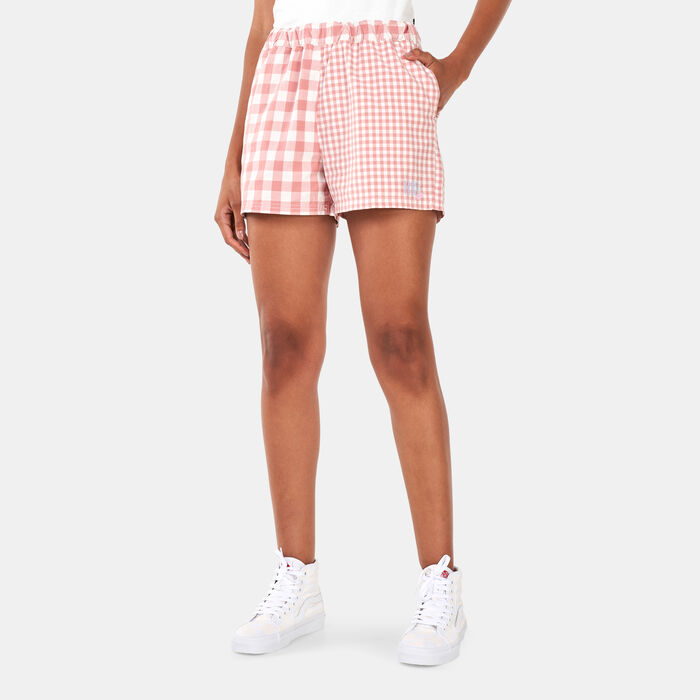 Vans Women's Mixed Up Gingham Shorts Pink Vans Women's Mixed Up Gingham Shorts Pink image number 0