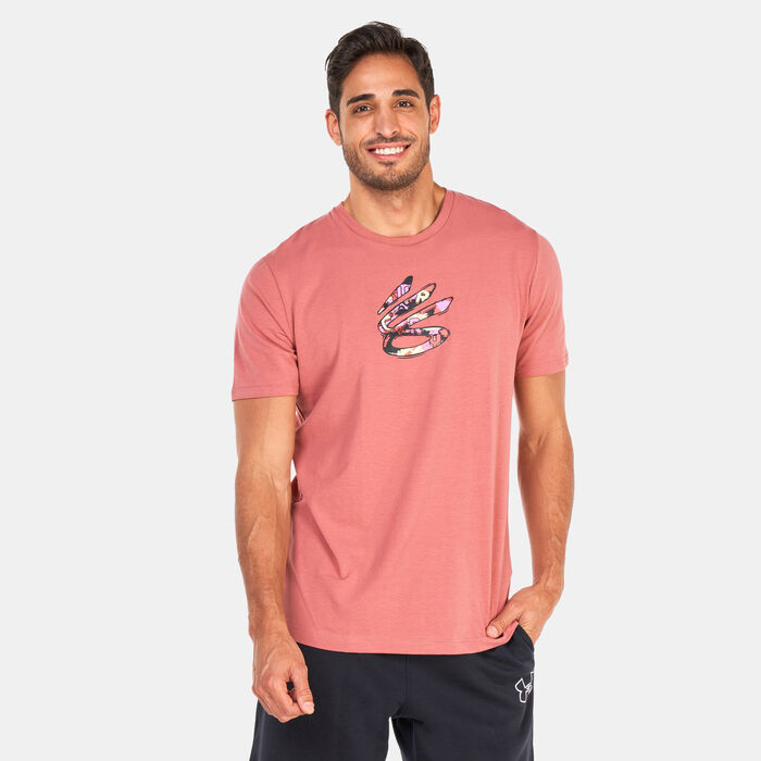 Under Armour Men's Curry Comic Fill T-Shirt Red image number 0