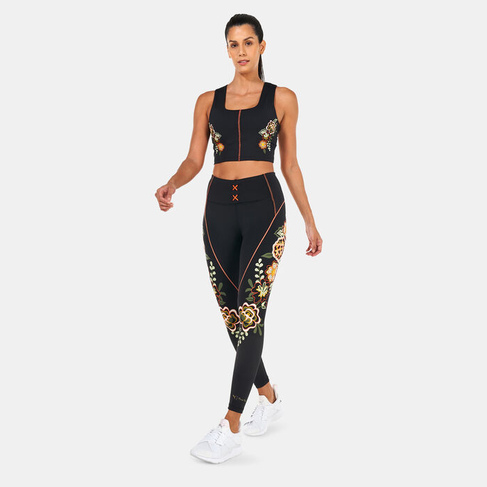 PUMA Women's X Frida Kahlo 7/8 Leggings Black PUMA Women's X Frida Kahlo 7/8 Leggings Black image number 2