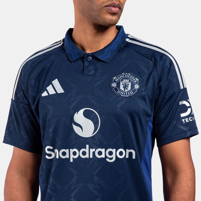 adidas Men's Manchester United 24/25 Away Replica Football Jersey Blue image number 3