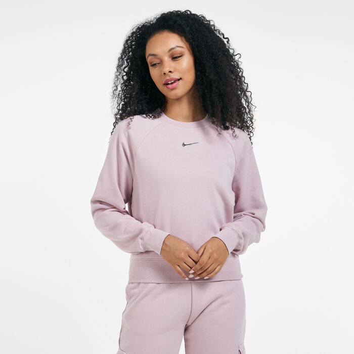 Nike Women's Sportswear Swoosh Sweatshirt Pink Nike Women's Sportswear Swoosh Sweatshirt Pink image number 0