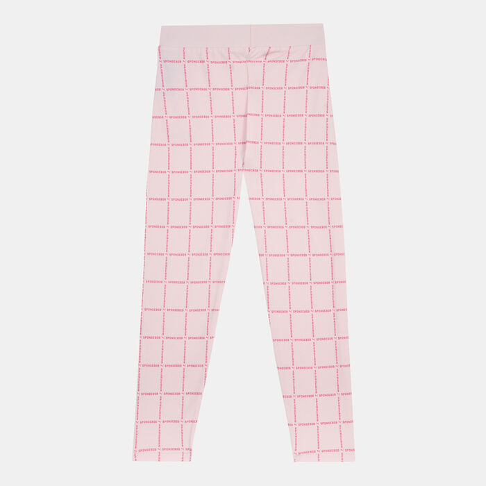PUMA Kids' x Spongebob Printed Leggings (Older Kids) Pink PUMA Kids' x Spongebob Printed Leggings (Older Kids) Pink image number 1