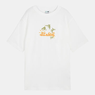 PUMA Women's Downtown Graphic T-Shirt White