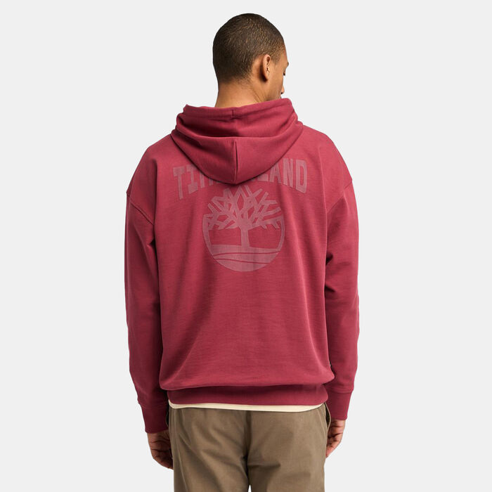 Timberland Men's Back Logo Hoodie Red Timberland Men's Back Logo Hoodie Red image number 1