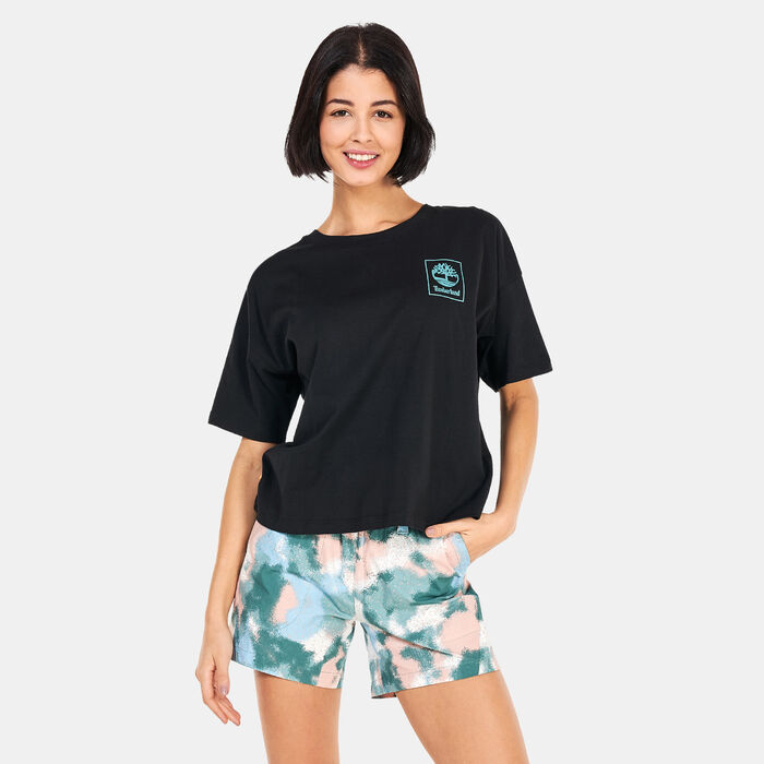 Timberland Women's Natural Summer Graphic T-Shirt Black Timberland Women's Natural Summer Graphic T-Shirt Black image number 0