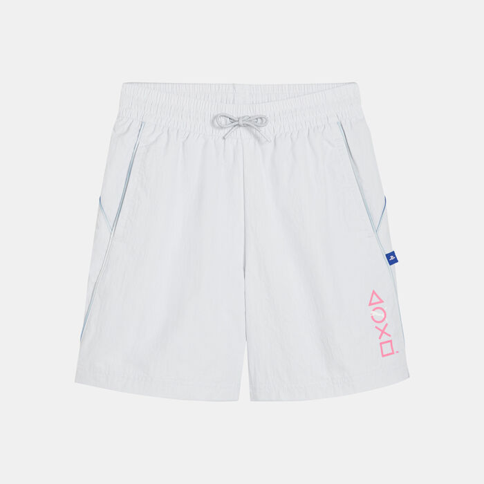 PUMA Kids' x PlayStation Woven Shorts Grey PUMA Kids' x PlayStation Woven Shorts Grey image number 0