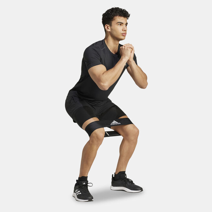 adidas Men's Two-in-One HIIT Training Shorts Black image number 2