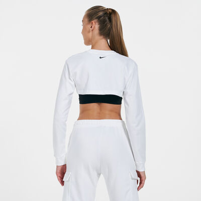 Nike Women's Sportswear Long Sleeve T-Shirt White Nike Women's Sportswear Long Sleeve T-Shirt White
