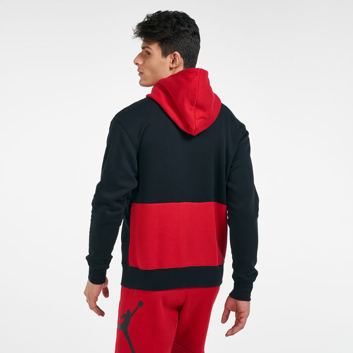 Jordan Men's Jumpman Air Fleece Pullover Hoodie Black Jordan Men's Jumpman Air Fleece Pullover Hoodie Black image number 1