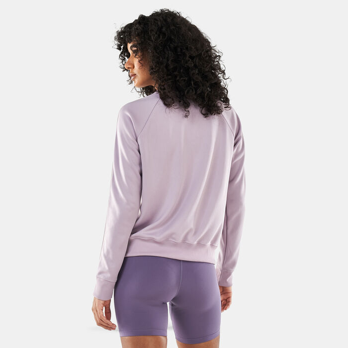 Nike Women's Sportswear Logo Tape Crew Sweatshirt Purple Nike Women's Sportswear Logo Tape Crew Sweatshirt Purple image number 1