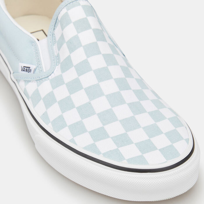 Vans Checkerboard Classic Slip-On Unisex Shoe Blue Vans Checkerboard Classic Slip-On Unisex Shoe Blue image number 4