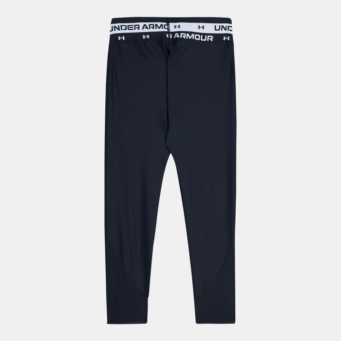 Under Armour Kids' HeatGear® Armour Crop Leggings Black image number 1