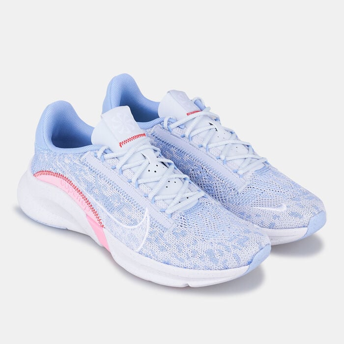 Nike Women's SuperRep Go 3 Flyknit Next Nature Training Shoe Blue Nike Women's SuperRep Go 3 Flyknit Next Nature Training Shoe Blue image number 1