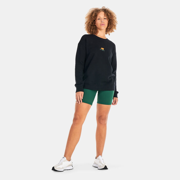 New Balance Women's Athletics Kim Van Vuuren Sweatshirt Black New Balance Women's Athletics Kim Van Vuuren Sweatshirt Black image number 2
