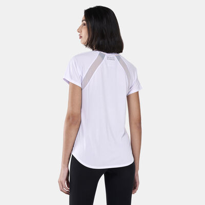 New Balance Women's Printed Impact Run T-Shirt White