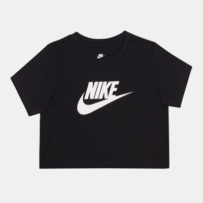 Nike Kids' Sportswear Cropped T-Shirt (Older Kids) Black
