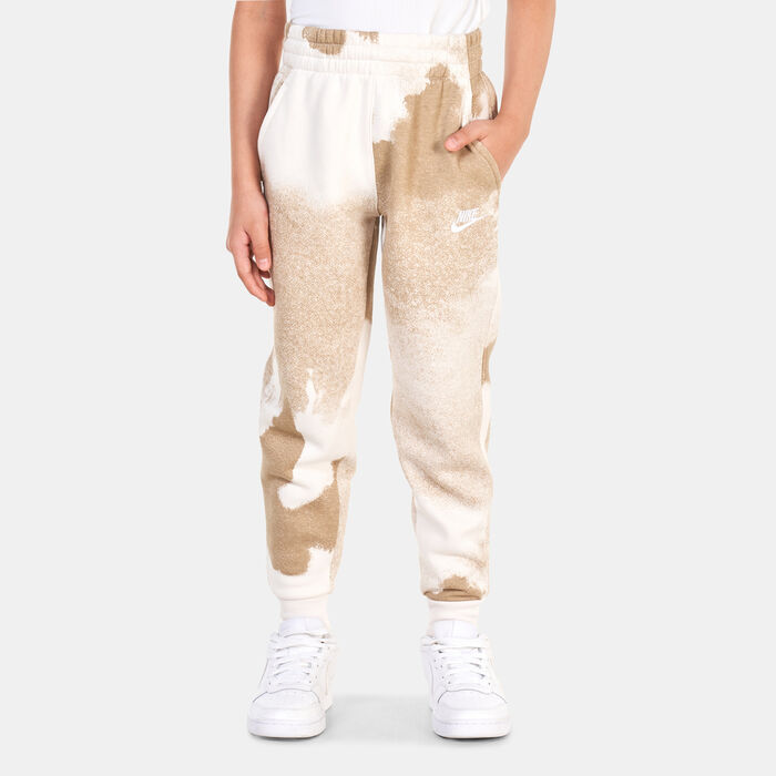 Nike Kids' Club Fleece Washed Allover Print Joggers Ivory Nike Kids' Club Fleece Washed Allover Print Joggers Ivory image number 0