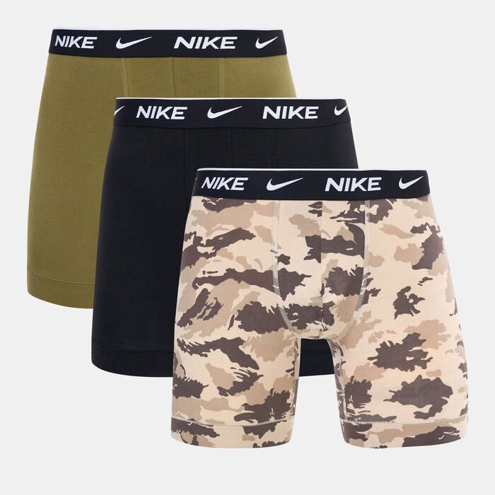 Nike Men's Logo Boxer Briefs (3 Pack) Brown Nike Men's Logo Boxer Briefs (3 Pack) Brown image number 0