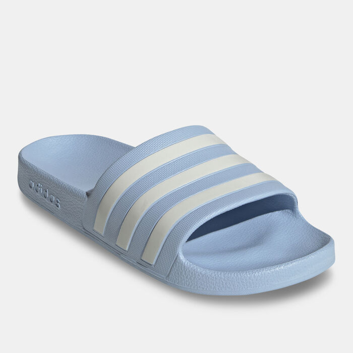 adidas Women's Adilette Aqua Slides Blue adidas Women's Adilette Aqua Slides Blue image number 0