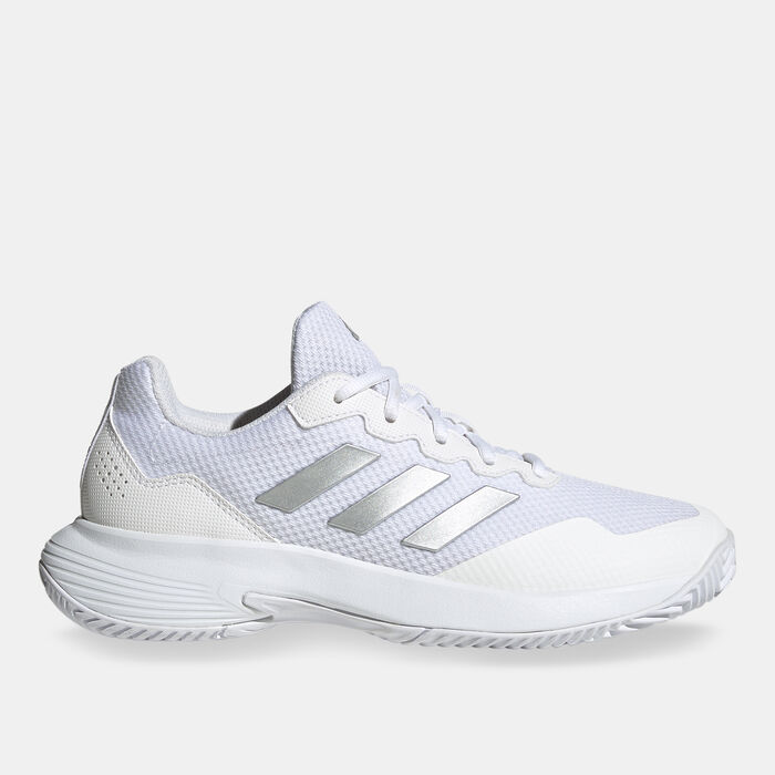 adidas Women's GameCourt 2.0 Tennis Shoe White adidas Women's GameCourt 2.0 Tennis Shoe White image number 0