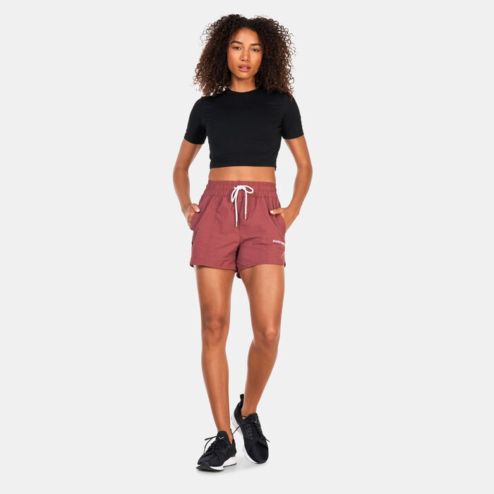 PUMA Women's TEAM Shorts Purple PUMA Women's TEAM Shorts Purple image number 2
