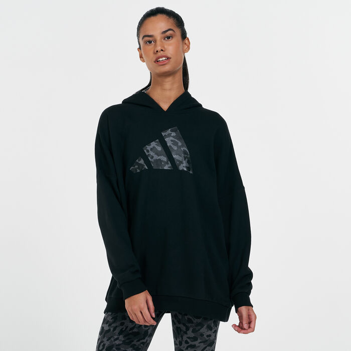 adidas Women's Sportswear Hoodie Black adidas Women's Sportswear Hoodie Black image number 0