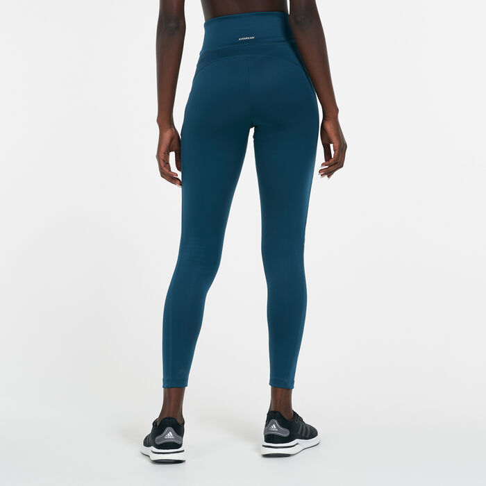 adidas Women's FARM Rio Feelbrilliant AEROREADY Leggings Blue adidas Women's FARM Rio Feelbrilliant AEROREADY Leggings Blue image number 1
