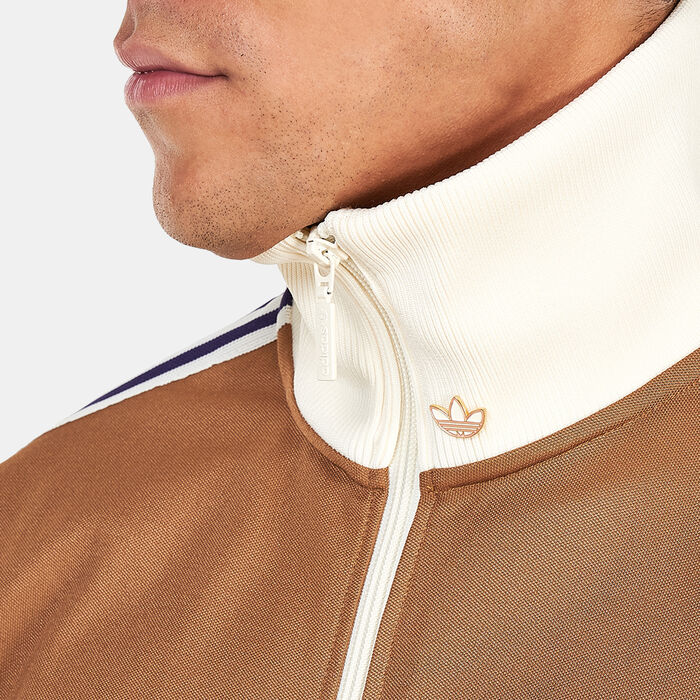 adidas Originals Men's Adicolor Heritage Now Striped Track Top Brown image number 3